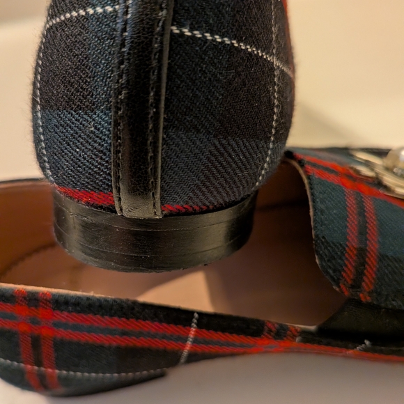 J CREW Women's Plaid Loafers with Embellishments | 6M - Picture 5 of 5